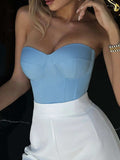 Sweetheart Neck Tube Top - Trendsi - Flyclothing LLC
