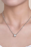 2 Carat Moissanite 925 Sterling Silver Pendant Necklace - Trendsi - Flyclothing LLC