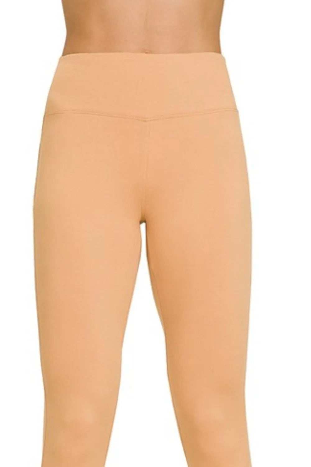 Zenana Microfiber Waistband Leggings - Trendsi - Flyclothing LLC