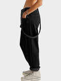 Square Neck Wide Strap Denim Overalls - Trendsi - Flyclothing LLC