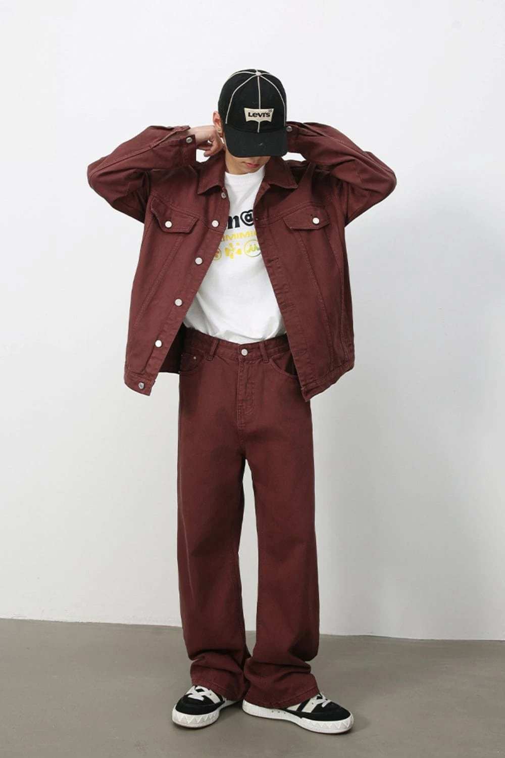 Men's Mid Rise Baggy Jeans - Trendsi - Flyclothing LLC