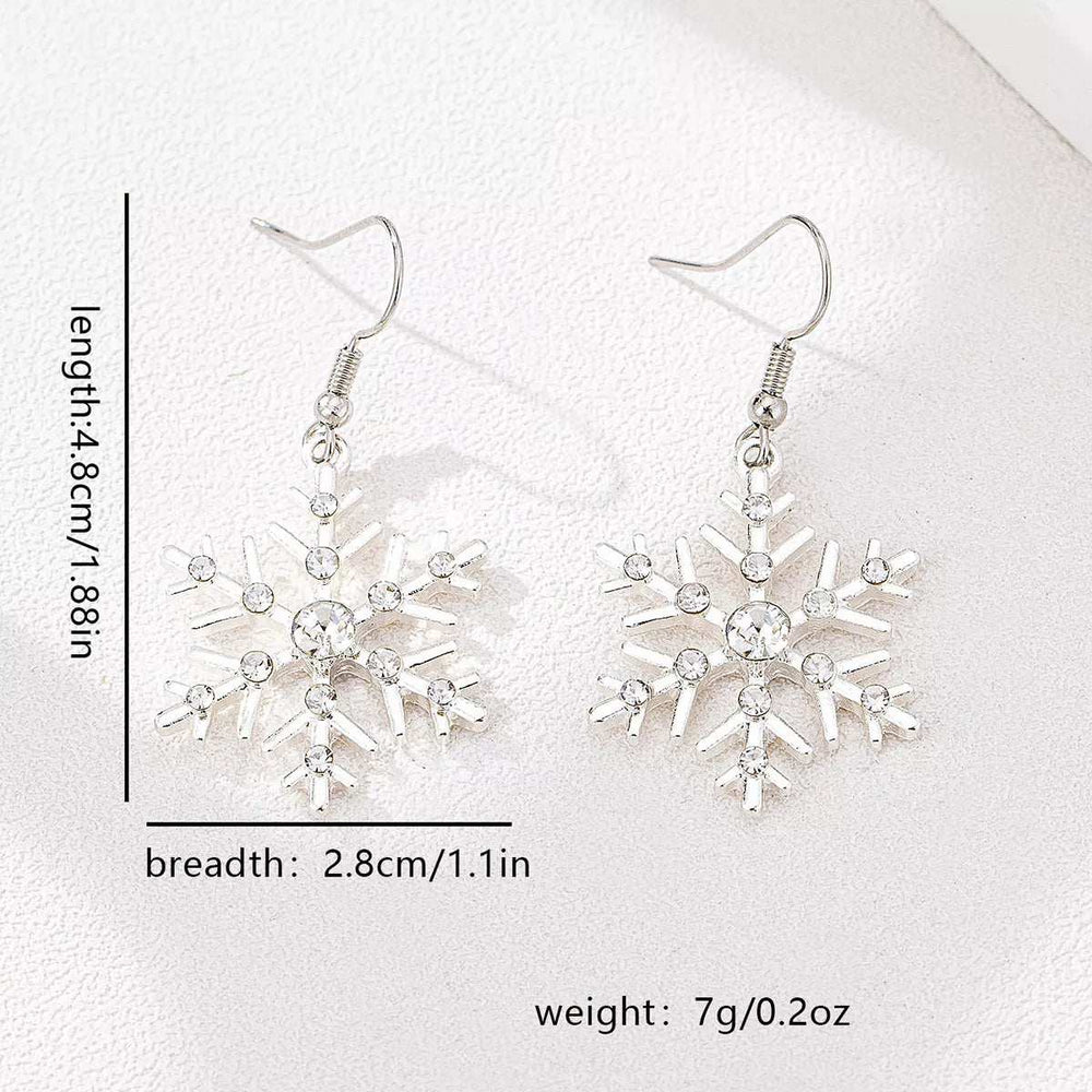 Christmas Snowflake Dangle Earrings - Trendsi - Flyclothing LLC