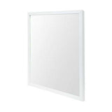 Rectangle White Accent Mirror With Crisp White Finish Frame - Homeroots - Flyclothing LLC