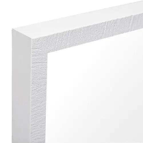 Rectangle White Accent Mirror With Crisp White Finish Frame - Homeroots - Flyclothing LLC