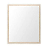 Rectangle Natural Accent Mirror With Matte Finish Frame - Homeroots - Flyclothing LLC