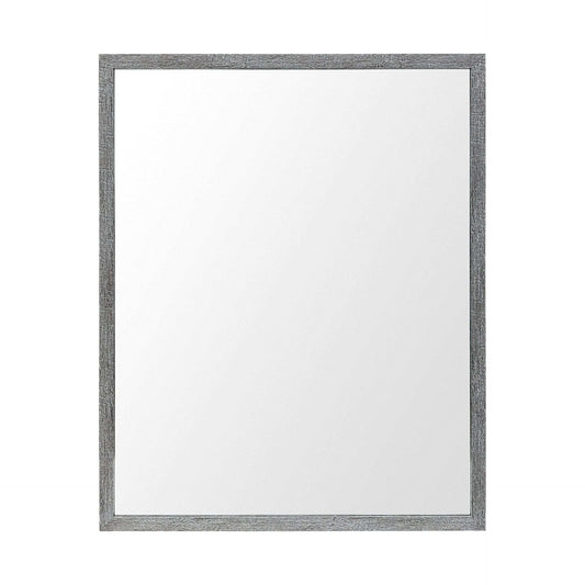 Rectangle Grey Accent Mirror With Driftwood Quality Frame - Homeroots - Flyclothing LLC