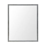 Rectangle Grey Accent Mirror With Driftwood Quality Frame - Homeroots - Flyclothing LLC