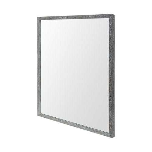 Rectangle Grey Accent Mirror With Driftwood Quality Frame - Homeroots - Flyclothing LLC