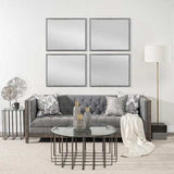 Rectangle Grey Accent Mirror With Driftwood Quality Frame - Homeroots - Flyclothing LLC