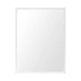 Rectangle White Accent Mirror With Crisp White Finish Frame - Homeroots - Flyclothing LLC