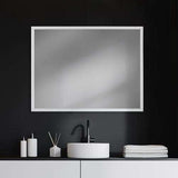 Rectangle White Accent Mirror With Crisp White Finish Frame - Homeroots - Flyclothing LLC