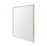 Rectangle Natural Accent Mirror With Matte Finish Frame - Homeroots - Flyclothing LLC