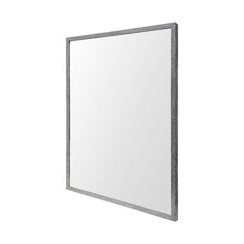 Rectangle Grey Accent Mirror With Driftwood Quality Frame - Homeroots - Flyclothing LLC
