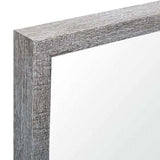 Rectangle Grey Accent Mirror With Driftwood Quality Frame - Homeroots - Flyclothing LLC