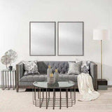 Rectangle Grey Accent Mirror With Driftwood Quality Frame - Homeroots - Flyclothing LLC