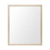Rectangle Natural Accent Mirror With Matte Finish Frame - Homeroots - Flyclothing LLC