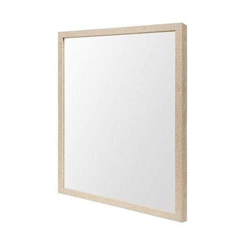 Rectangle Natural Accent Mirror With Matte Finish Frame - Homeroots - Flyclothing LLC