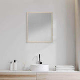 Rectangle Natural Accent Mirror With Matte Finish Frame - Homeroots - Flyclothing LLC