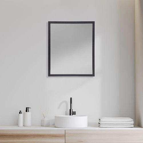 Rectangle Espresso Accent Mirror With Lakeside Design - Homeroots - Flyclothing LLC