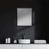 Rectangle Espresso Accent Mirror With Lakeside Design - Homeroots - Flyclothing LLC
