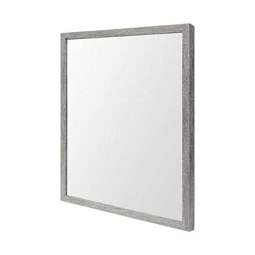 Rectangle Grey Accent Mirror With Driftwood Quality Frame - Homeroots - Flyclothing LLC