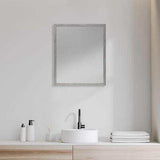 Rectangle Grey Accent Mirror With Driftwood Quality Frame - Homeroots - Flyclothing LLC
