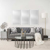 Rectangle White Accent Mirror With Crisp White Finish Frame - Homeroots - Flyclothing LLC
