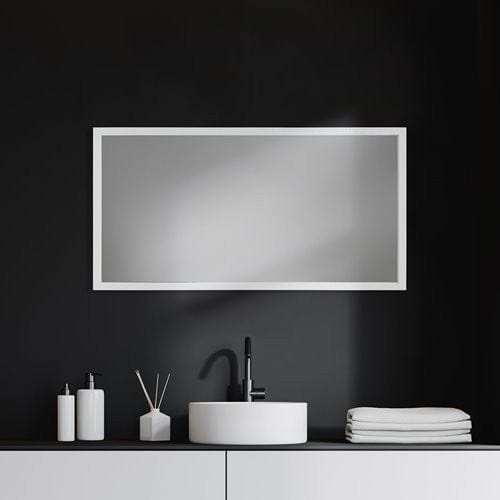 Rectangle White Accent Mirror With Crisp White Finish Frame - Homeroots - Flyclothing LLC