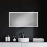 Rectangle White Accent Mirror With Crisp White Finish Frame - Homeroots - Flyclothing LLC