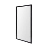 Rectangle Black Accent Mirror With Oxidized Finish Frame - Homeroots - Flyclothing LLC