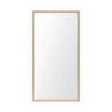 Rectangle Natural Accent Mirror With Matte Finish Frame - Homeroots - Flyclothing LLC