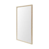 Rectangle Natural Accent Mirror With Matte Finish Frame - Homeroots - Flyclothing LLC