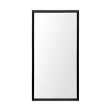 Rectangle Espresso Accent Mirror With Lakeside Design - Homeroots - Flyclothing LLC