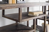 66" Brown Solid Wood Console Table With Shelves - Homeroots - Flyclothing LLC