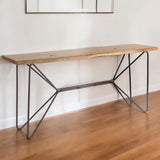 16" Brown Solid Wood Console Table - Homeroots - Flyclothing LLC