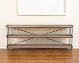 16" Brown Solid Wood Console Table - Homeroots - Flyclothing LLC