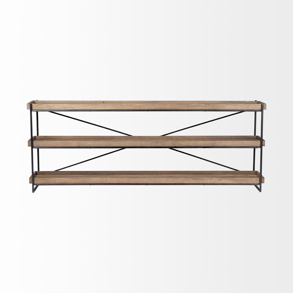 16" Brown Solid Wood Console Table - Homeroots - Flyclothing LLC