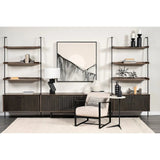 20" Brown Solid Wood Credenza with Four Doors - Homeroots - Flyclothing LLC