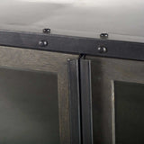 Rounded Edge Dark Brown Mango Wood Finish Sideboard With 2 Cabinets And 2 Drawers - Homeroots - Flyclothing LLC