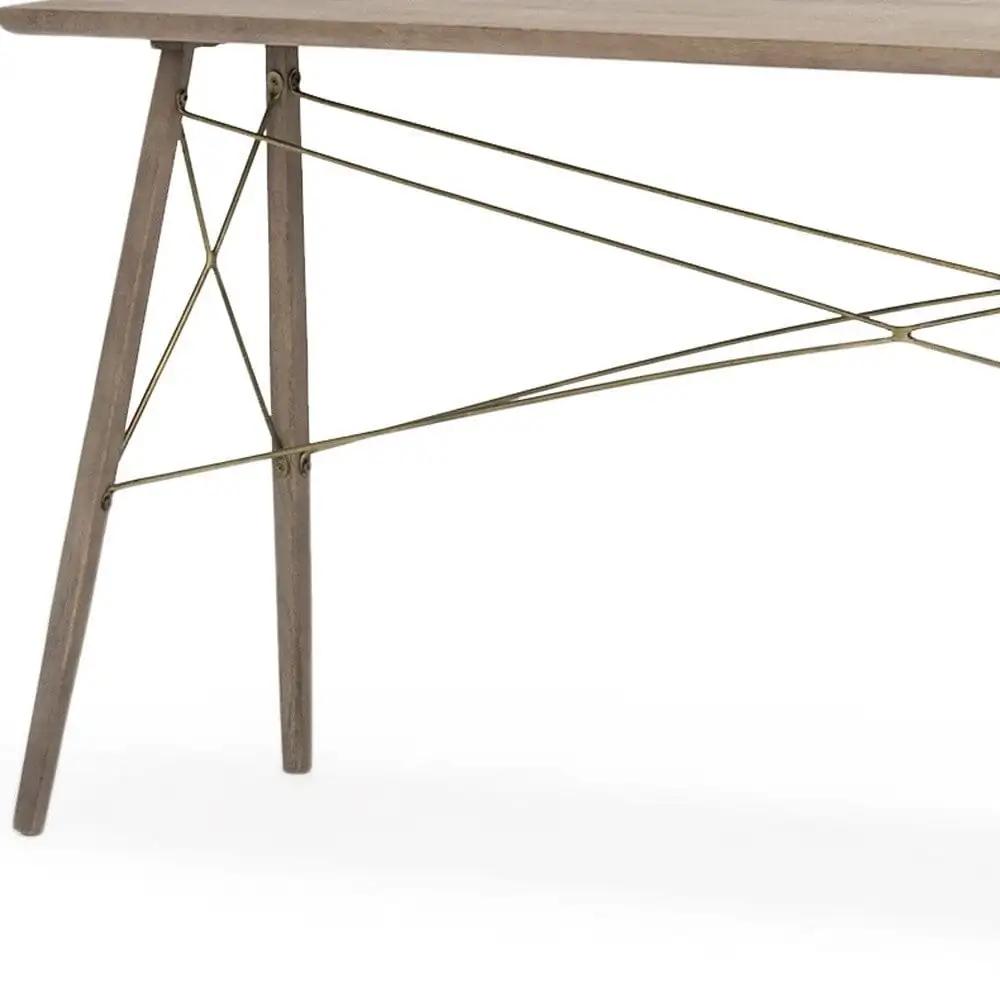 16" Brown Solid Wood Console Table - Homeroots - Flyclothing LLC