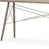 16" Brown Solid Wood Console Table - Homeroots - Flyclothing LLC