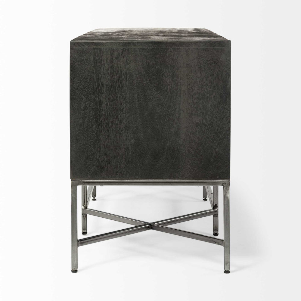 16" Dark Brown Solid Wood Console Table - Homeroots - Flyclothing LLC