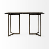 20" Brown Solid Wood Console Table - Homeroots - Flyclothing LLC