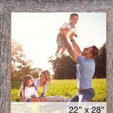 22X28 Natural Weathered Grey Picture Frame With Plexiglass Holder - Homeroots - Flyclothing LLC