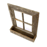 22X18 Rustic Weatered Grey Window Frame With Planter - Homeroots - Flyclothing LLC