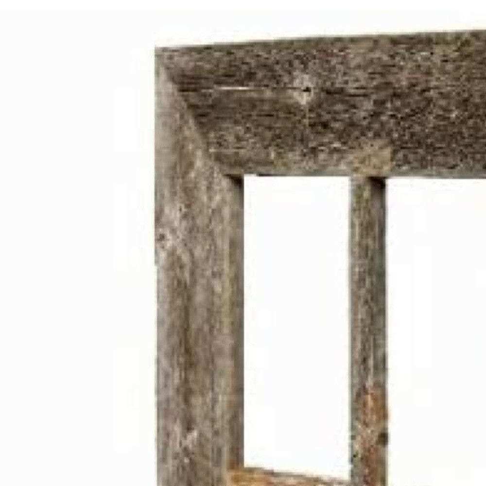 22X18 Rustic Weatered Grey Window Frame With Planter - Homeroots - Flyclothing LLC