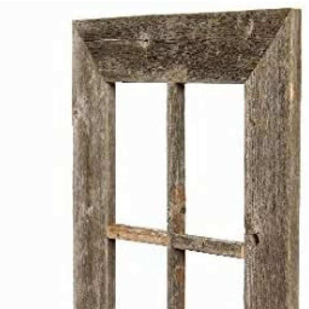 22X18 Rustic Weatered Grey Window Frame With Planter - Homeroots - Flyclothing LLC
