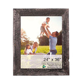 24X36 Rustic Smoky Black Picture Frame With Plexiglass Holder - Homeroots