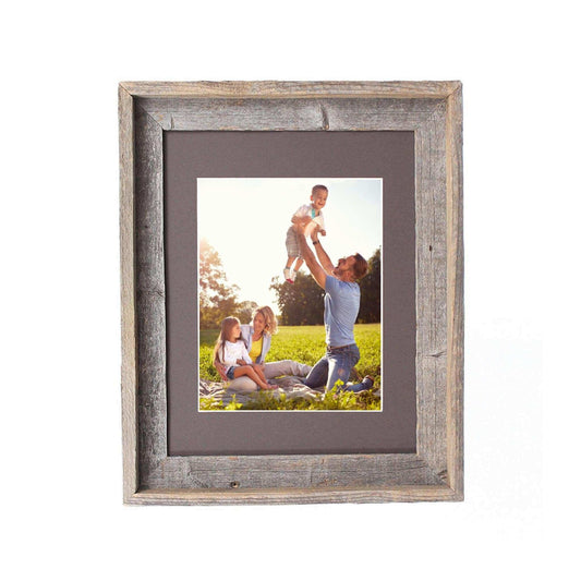 16X20 Natural Weathered Grey Picture Frame With Plexiglass Holder - Homeroots - Flyclothing LLC