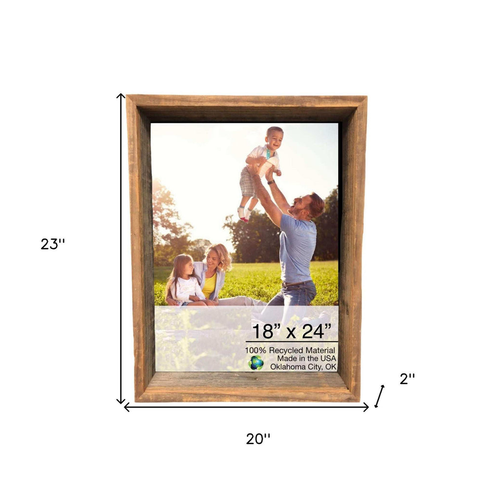 16X20 Natural Weathered Grey Picture Frame - Homeroots - Flyclothing LLC